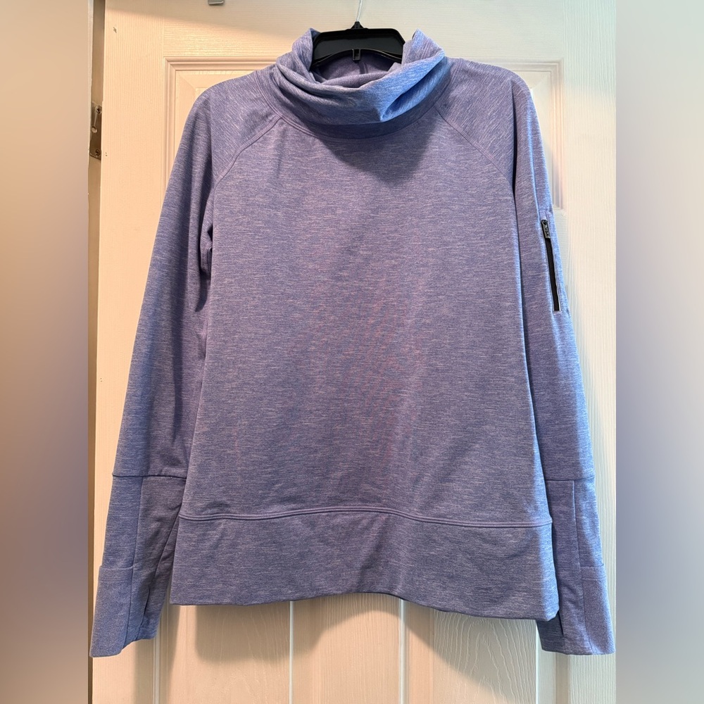 VSX Heathered Purple Cowl Neck Sweater